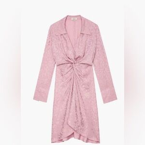 Zadig & Voltaire pink Silk Wrap beautiful dress a steal on the price! No damages
